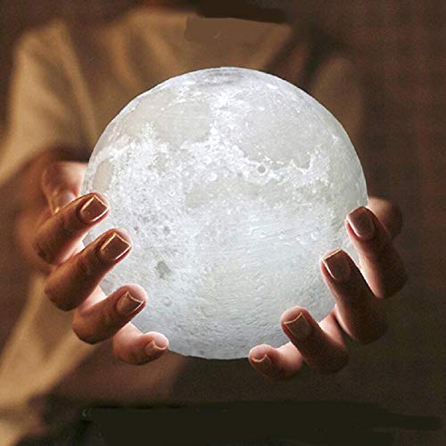 INNER PEACE Moon Lamp, Premium LED 16color Night Light, Night Light for Kids, 4.6 Inch (12cm) 3D Moon Light, Mood Light for Couples