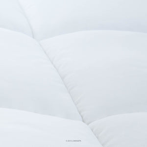 LINENSPA All-Season Reversible Down Alternative Quilted Comforter - Corner Duvet Tabs - Hypoallergenic - Plush Microfiber Fill - Box Stitched - Machine Washable - Stone / Charcoal - Twin