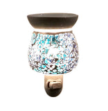 Relaxus Aroma Sparkle 2 in 1 Plug-In Essential Oil Night Light Diffuser: Crackle Glass (Blue)