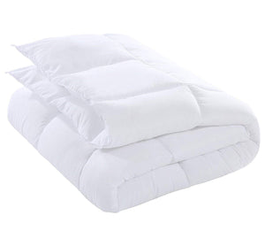 Utopia Bedding Comforter Duvet Insert - Quilted Comforter with Corner Tabs - Box Stitched Down Alternative Comforter (Queen, White)