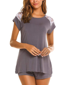 Avidlove Women's Pajama Set Short Sleeve Sleepwear Pjs Sets Ladies 2-Piece Nightwear(S-XXL)
