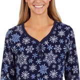 Nautica Women's 2 Piece Fleece Pajama Sleepwear Set