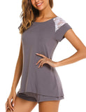 Avidlove Women's Pajama Set Short Sleeve Sleepwear Pjs Sets Ladies 2-Piece Nightwear(S-XXL)