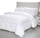 Equinox All-Season White Quilted Comforter - 88 x 88 Inches - Goose Down Alternative Queen Comforter - Duvet Insert Set - Machine Washable - Plush Microfiber Fill (350 GSM)