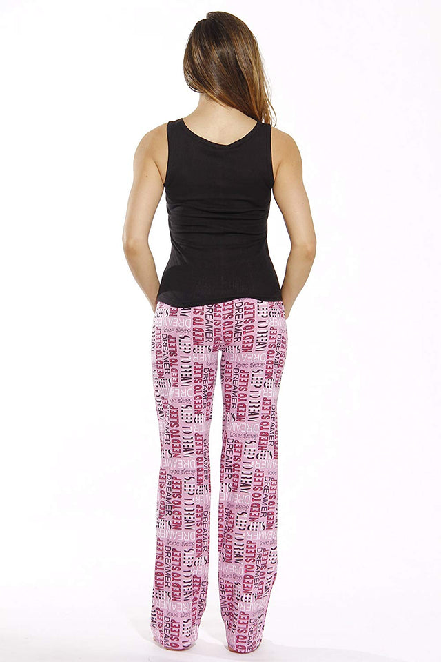 Just Love 100% Cotton Women Pajama Ribbed Tank & Jersey Pant Sets