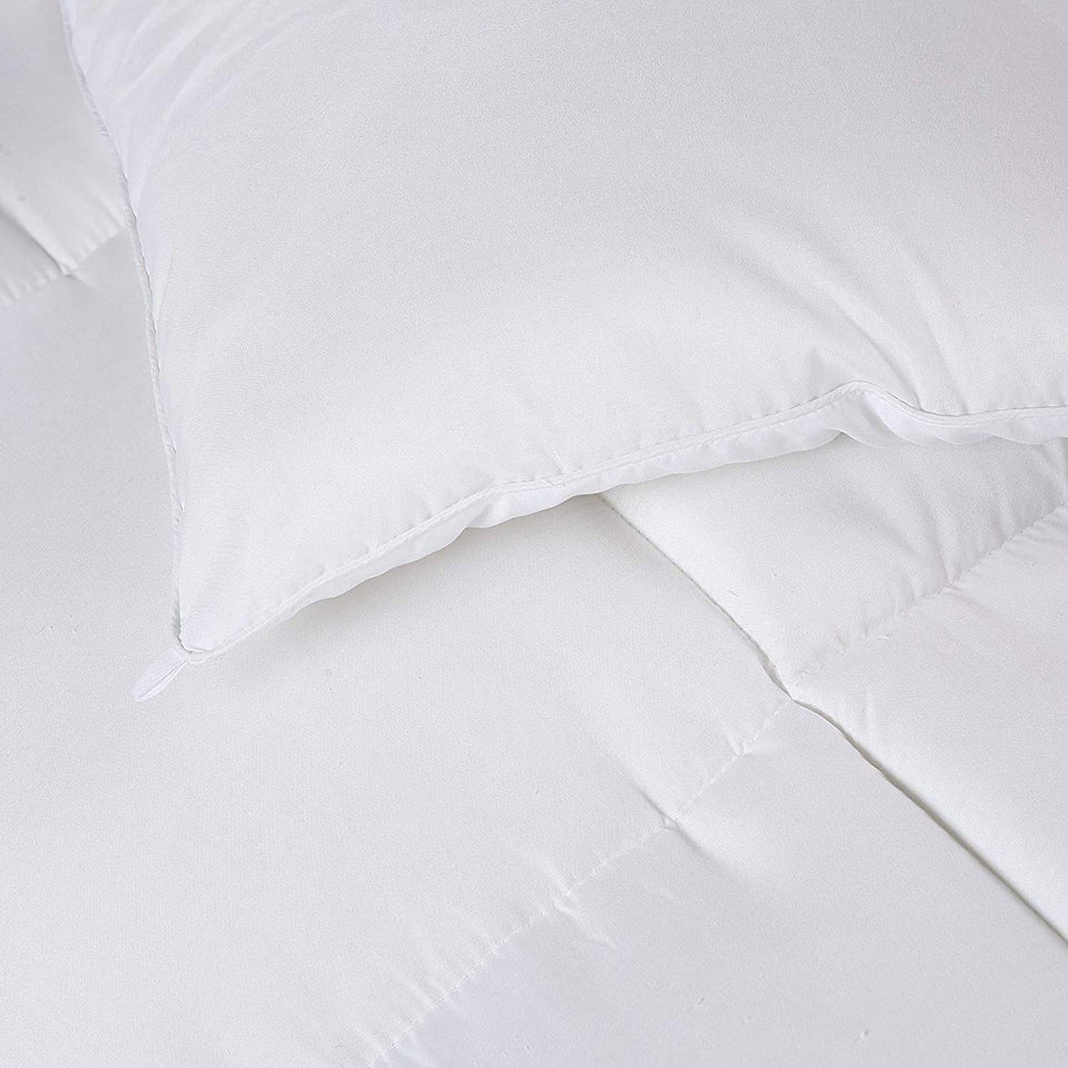 Utopia Bedding Comforter Duvet Insert - Quilted Comforter with Corner Tabs - Box Stitched Down Alternative Comforter (Queen, White)