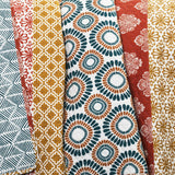Lush Decor Bohemian Striped Quilt Reversible 3 Piece Bedding Set, King, Turquoise